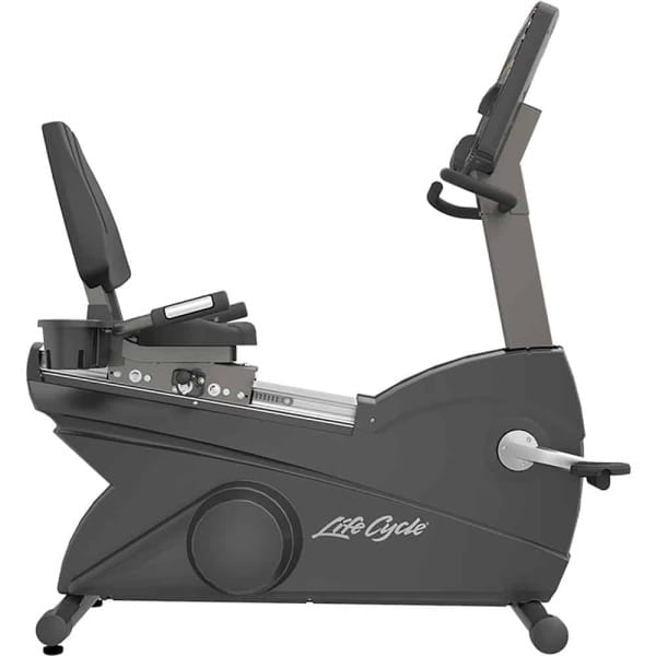 Integrity Series recumbent bike titanium side view